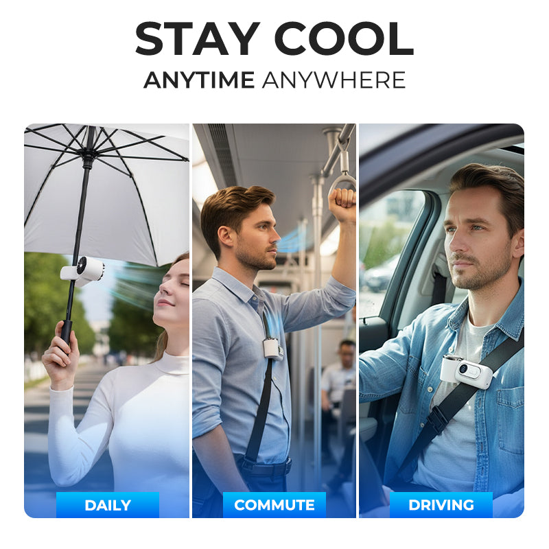 Kervalon® Mini SnapCool 360° Handheld Clip Fan