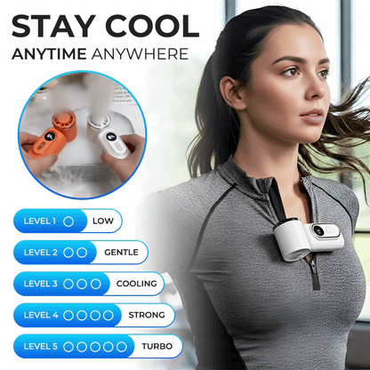 Kervalon® Mini SnapCool 360° Handheld Clip Fan