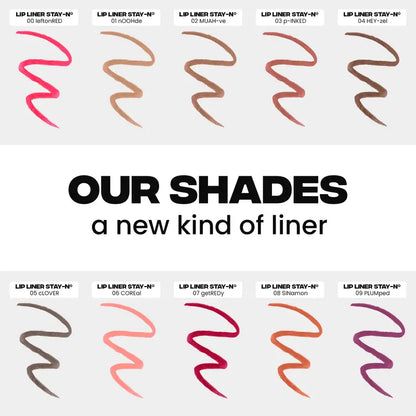 Kervalon® LIP LINER STAY-N-Peel-Off Lip Liner Stain | All Day & Night Lipliner | Long Lasting Formula