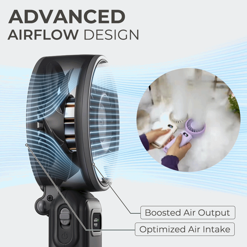 Kervalon® Instant Cooling 100-Speed Foldable Turbo Fan