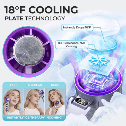 Kervalon® CoolFeel Adjustable Levels Foldable Fan Handheld High Speed Fan