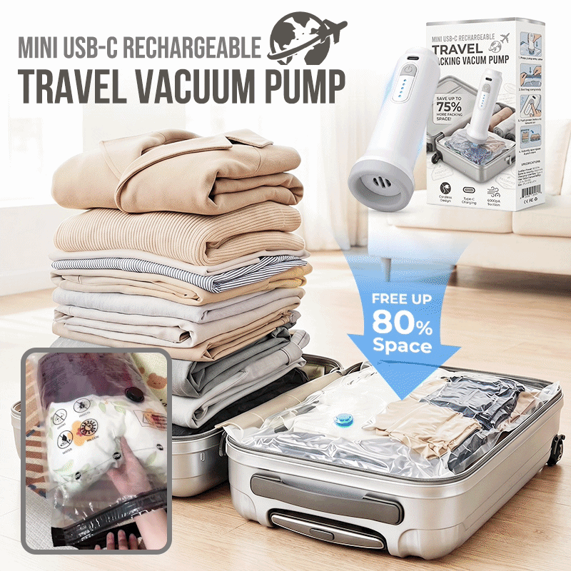 Kervalon® Mini USB-C Rechargeable Travel Vacuum Pump