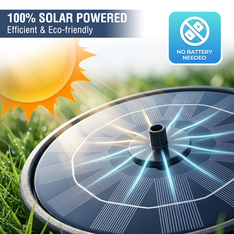 Kervalon® Solar Flow Ultra-Steady Fountain 1.4W High-Efficiency Solar Pump