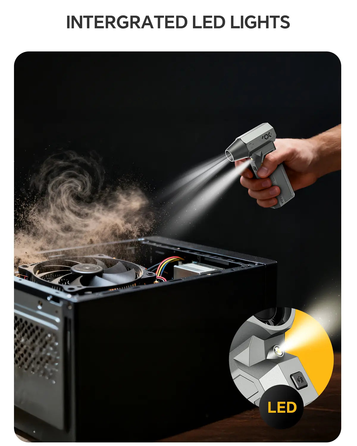 Kervalon® Z1 Compressed Air Duster💨 150000RPM Electric Air Duster with LED Display & Brushless Motor