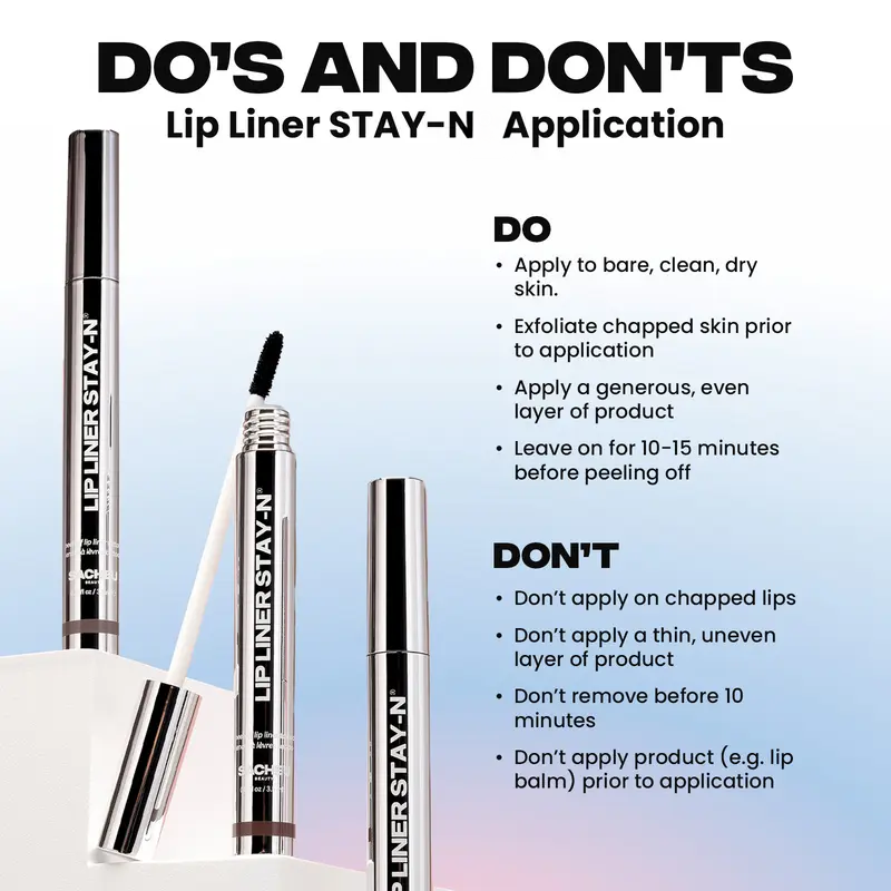 Kervalon® LIP LINER STAY-N-Peel-Off Lip Liner Stain | All Day & Night Lipliner | Long Lasting Formula