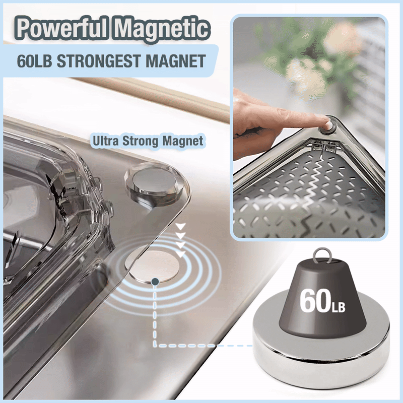 Kervalon® Magnetic Sink Drain Corner Rack