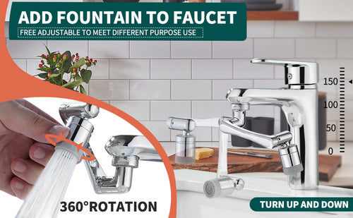 Kervalon® FlexFlow 1080° Robotic Arm Faucet Extender for Effortless Self-Care🚰