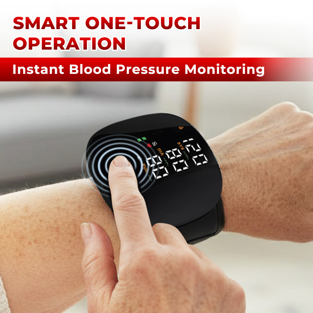 ⭐️Kervalon® Home LED Touch Screen Rechargeable mmHg Wrist Monitor