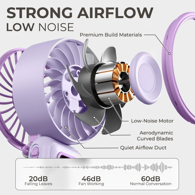 Kervalon® Instant Cooling 100-Speed Foldable Turbo Fan