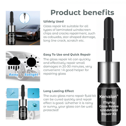 Kervalon® Mighty Glass Revive Windshield Repair Kit