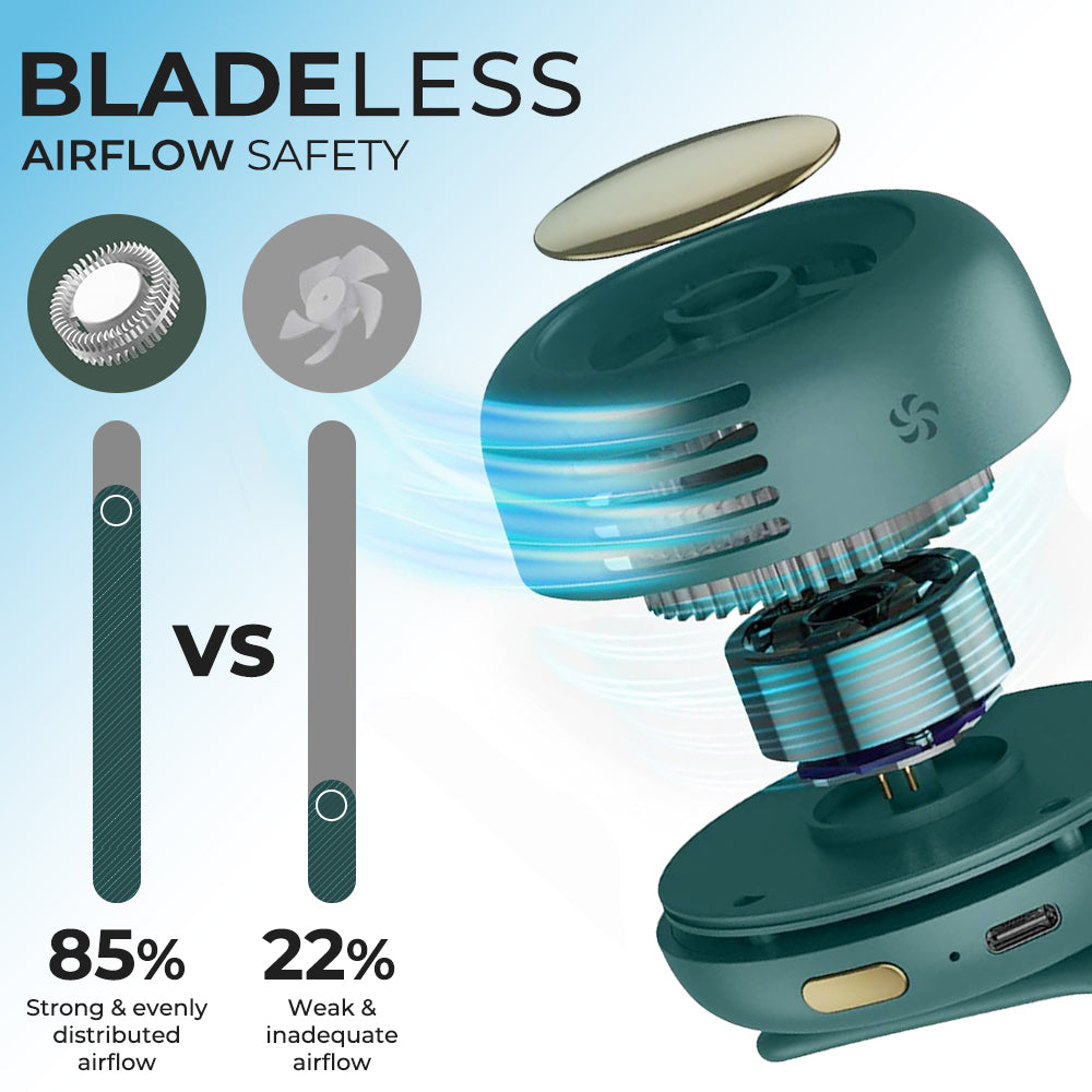 ⭐️Kervalon® Wearable Tiny Cool Bladeless Clip Fan