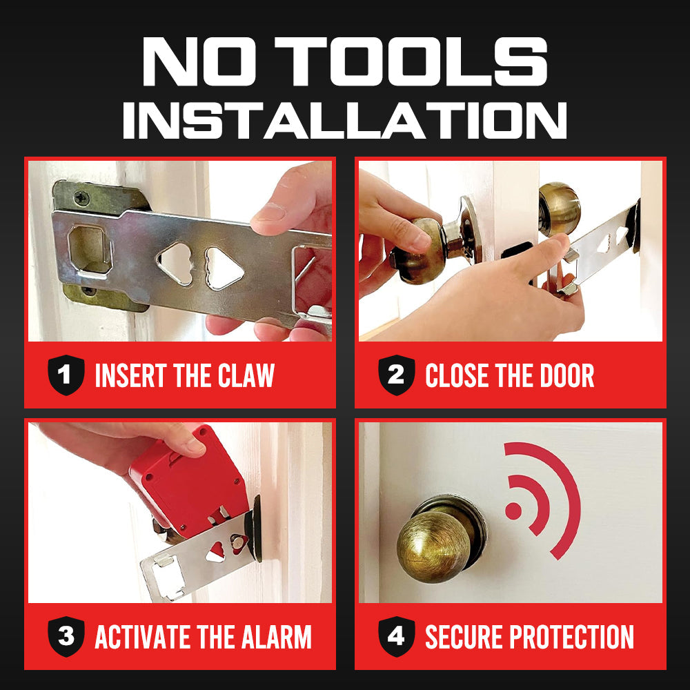 Kervalon® 2-in-1 Portable Door Lock & 90dB Alarm
