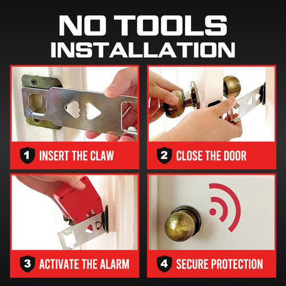 Kervalon® 2-in-1 Portable Door Lock & 90dB Alarm