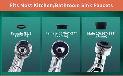 Kervalon® FlexFlow 1080° Robotic Arm Faucet Extender for Effortless Self-Care🚰