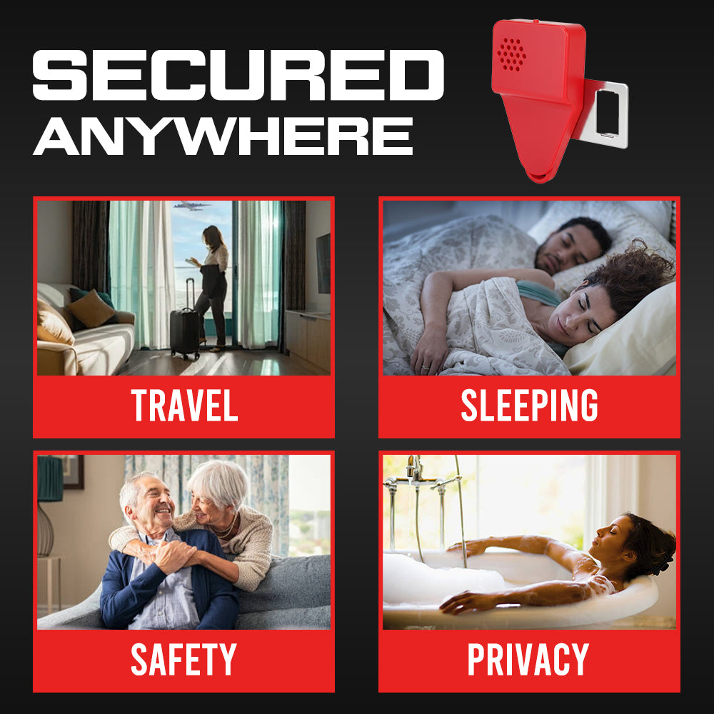 Kervalon® 2-in-1 Portable Door Lock & 90dB Alarm