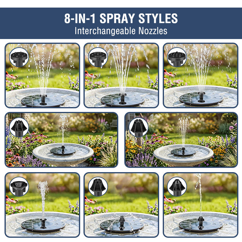 Kervalon® Solar Flow Ultra-Steady Fountain 1.4W High-Efficiency Solar Pump
