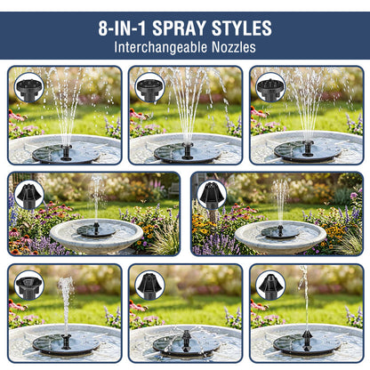 Kervalon® Solar Flow Ultra-Steady Fountain 1.4W High-Efficiency Solar Pump