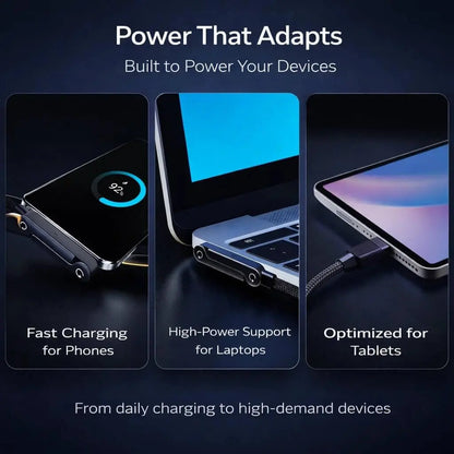 Kervalon® StandCord Gaming🎮2-in-1 240W Type-C Fast Charging Cable & Phone Holder