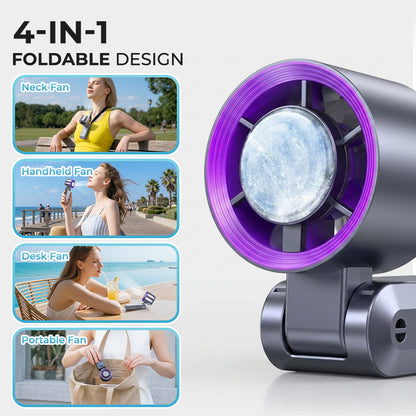 Kervalon® CoolFeel Adjustable Levels Foldable Fan Handheld High Speed Fan
