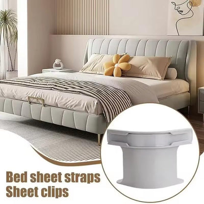 ⭐️Kervalon® Fitted Bed Sheet Holders Firm Sheet Grip 𝘸𝘪𝘵𝘩 𝘐𝘯𝘷𝘪𝘴𝘪𝘣𝘭𝘦 𝘚𝘵𝘳𝘪𝘱𝘴