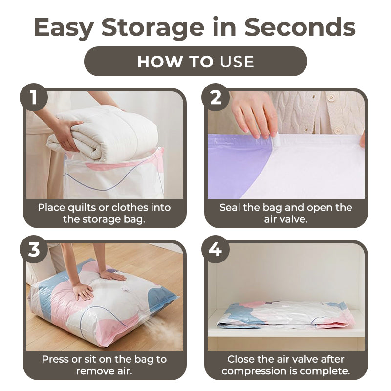 Kervalon® No-Pump Large Vacuum Storage Compression Bags