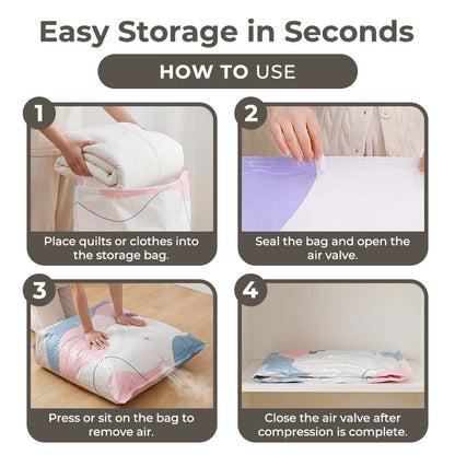 Kervalon® No-Pump Large Vacuum Storage Compression Bags