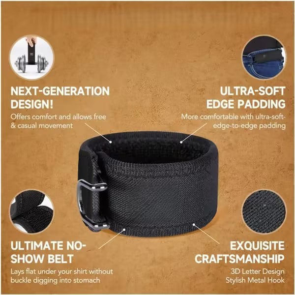 Kervalon® Tactical Metal Hook Buckle Free Comfort Belt