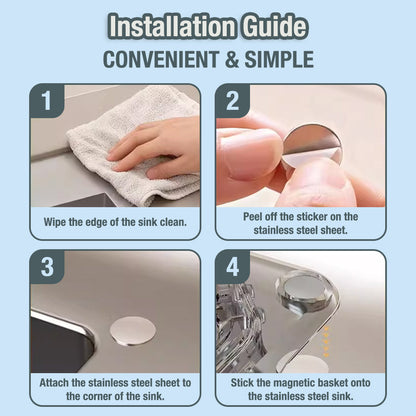 Kervalon® Magnetic Sink Drain Corner Rack