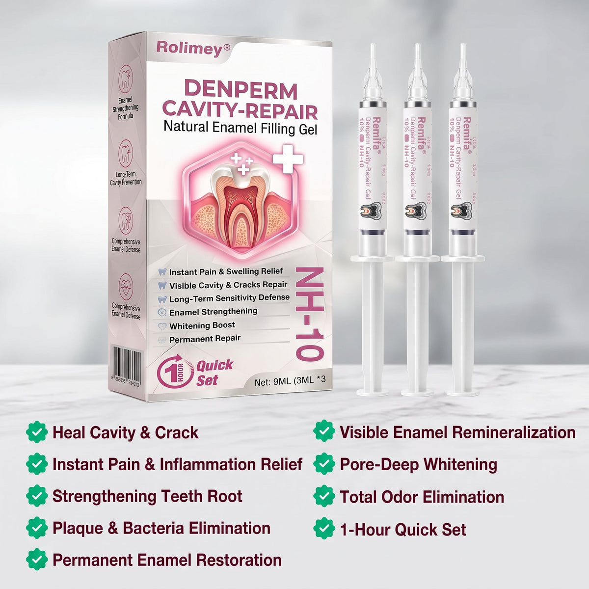 Kervalon® DenPerm Cavity-Repair Natural Enamel Filling Gel