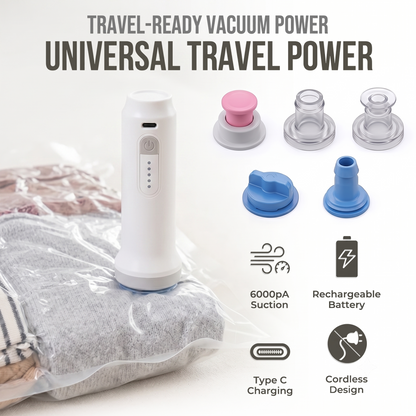 Kervalon® Mini USB-C Rechargeable Travel Vacuum Pump