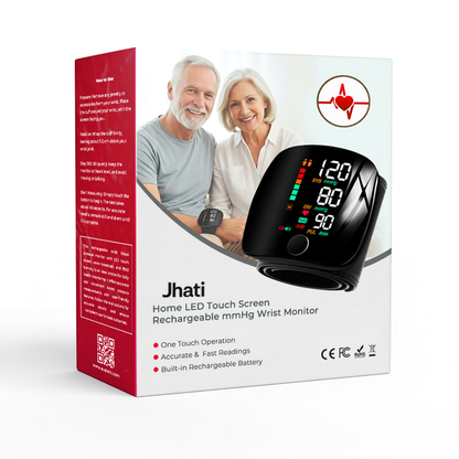 ⭐️Kervalon® Home LED Touch Screen Rechargeable mmHg Wrist Monitor