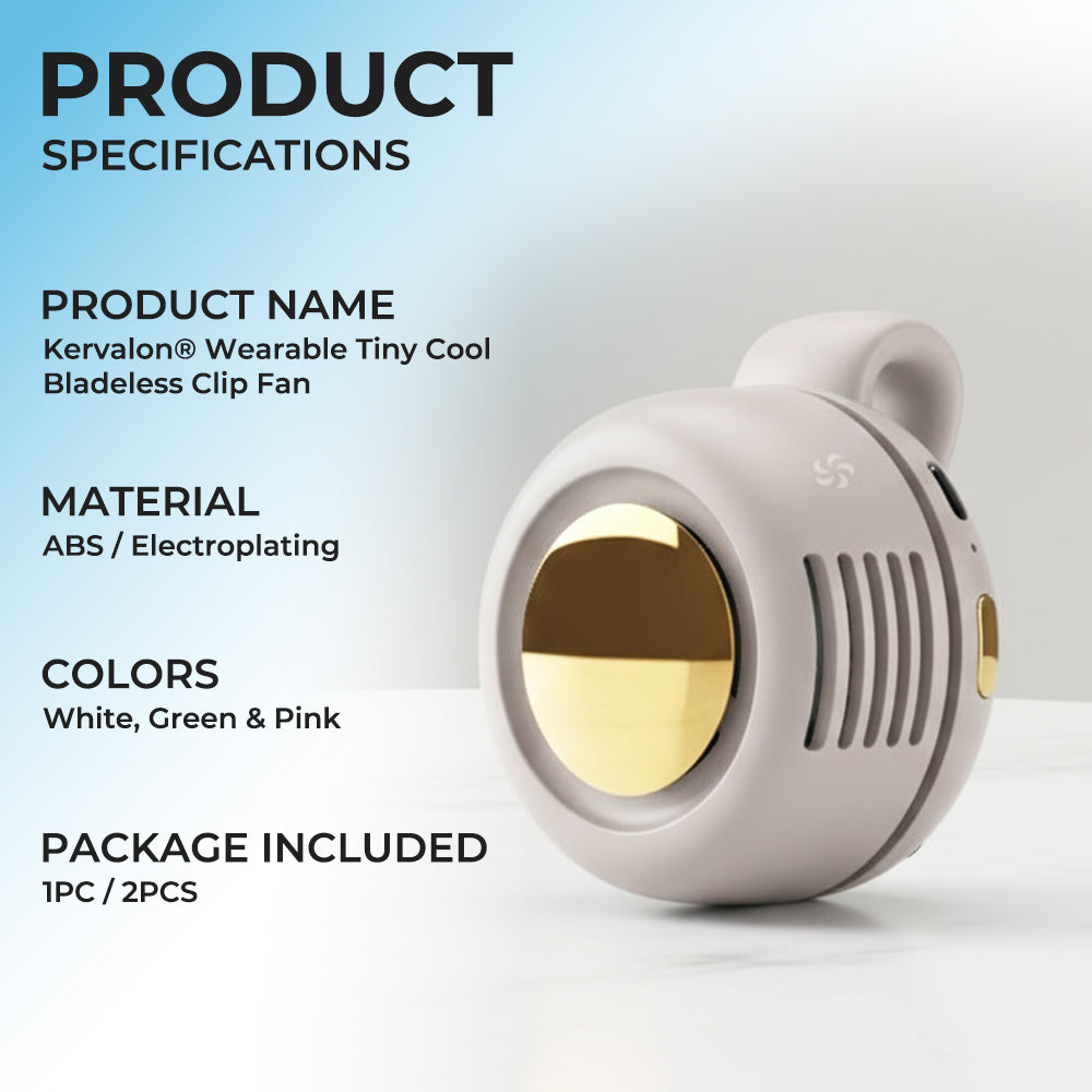 ⭐️Kervalon® Wearable Tiny Cool Bladeless Clip Fan