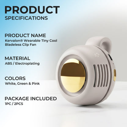 ⭐️Kervalon® Wearable Tiny Cool Bladeless Clip Fan