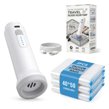 Kervalon® Mini USB-C Rechargeable Travel Vacuum Pump