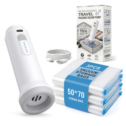Kervalon® Mini USB-C Rechargeable Travel Vacuum Pump