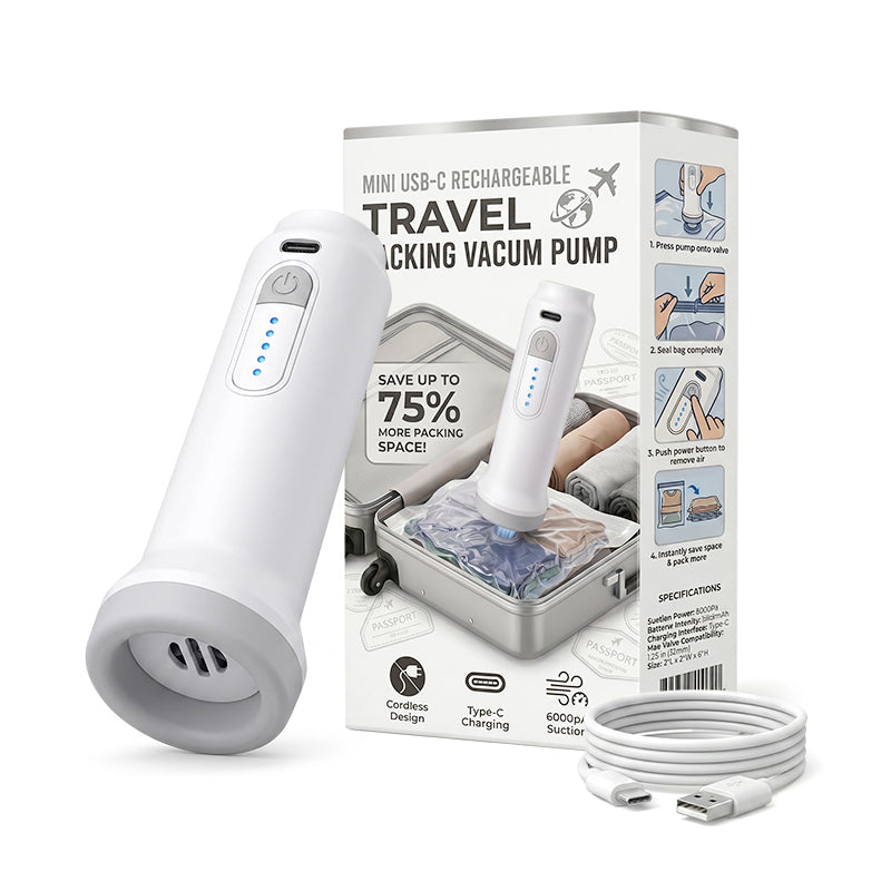 Kervalon® Mini USB-C Rechargeable Travel Vacuum Pump