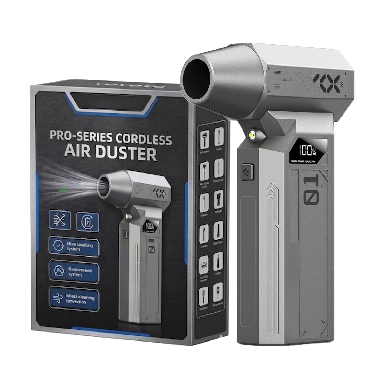Kervalon® Z1 Compressed Air Duster💨 150000RPM Electric Air Duster with LED Display & Brushless Motor