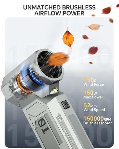 Kervalon® Z1 Compressed Air Duster💨 150000RPM Electric Air Duster with LED Display & Brushless Motor