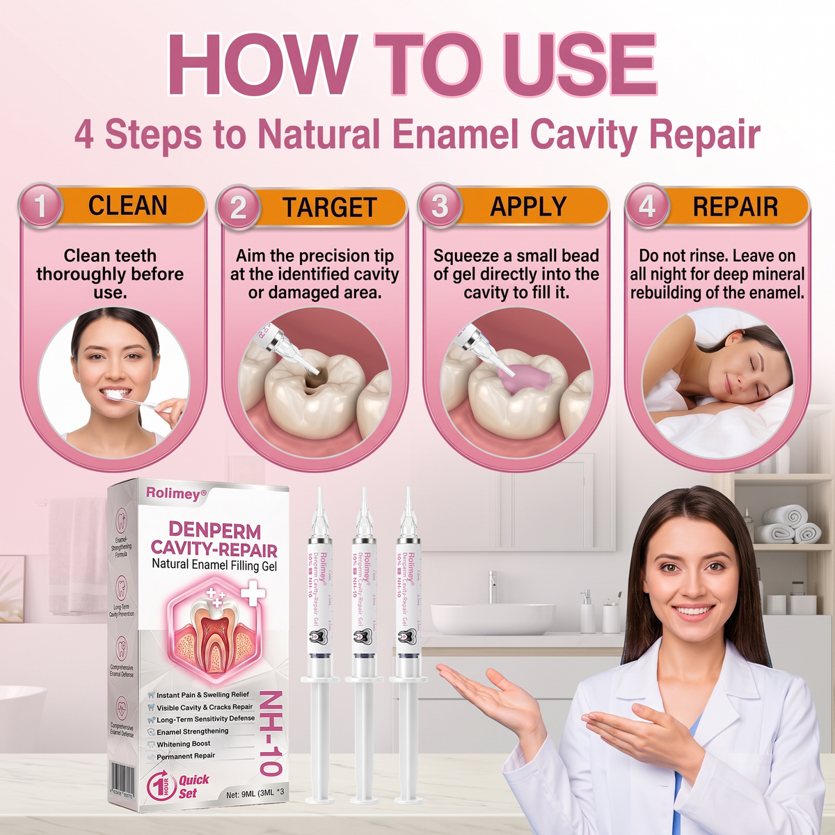 Kervalon® DenPerm Cavity-Repair Natural Enamel Filling Gel